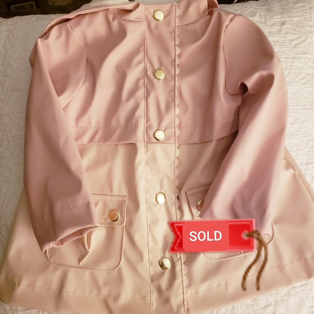 Raincoat for Baby Girl - Pink, Sz 12-mo